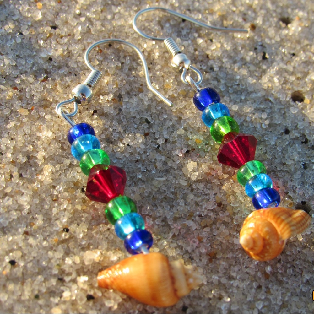 Seashell Earrings - Picture 2 of 4